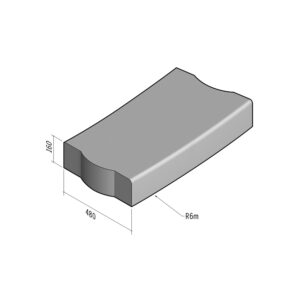 Highway 480x160 | L-940 | Radius External | 6m | Bullnose | VB