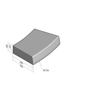 Highway 480-500x160 | L-785 | Radius External | 2.5m | Half-Battered | SQ