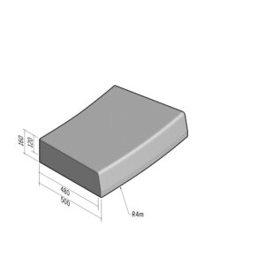 Highway 480-500x160 | L-785 | Radius External | 4m | Half-Battered | SQ