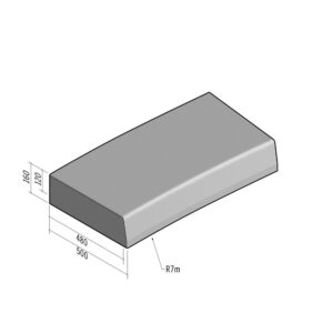 Highway 480-500x160 | L-910 | Radius Internal | 7m | Half-Battered | SQ