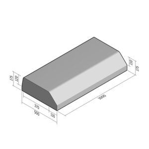 Segregator 370-500x175 | L-1000 | Straight | Middle | Splay-Half-Battered | SQ