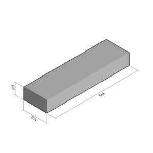 Drainage Channel 255x125 | L-914 | Straight Square CS2 | SQ