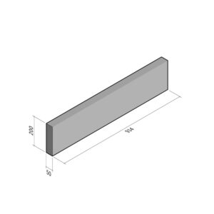 Edging Flat Top 50x200 | L-914 | Straight | SQ