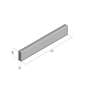 Edging Bullnose 50x150 | L-914 | Straight | SQ