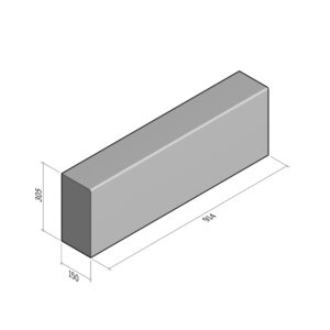 Bullnose BN1 150x305 | L-914 | Straight | SQ