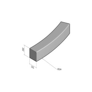 Bullnose BN3 125x150 | L-780 | Radius External | 2m | SQ