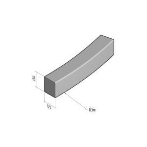 Bullnose BN3 125x150 | L-780 | Radius External | 3m | SQ