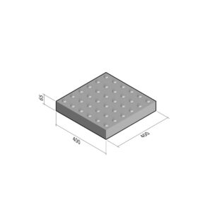 Tactiles Blister 400x400x65