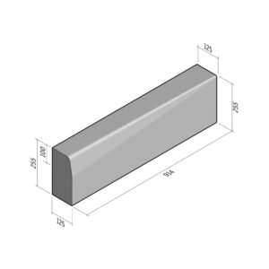 Half-Battered HB2 125x255 | L-914 | Transition to BN2 125x255 | Left | SQ