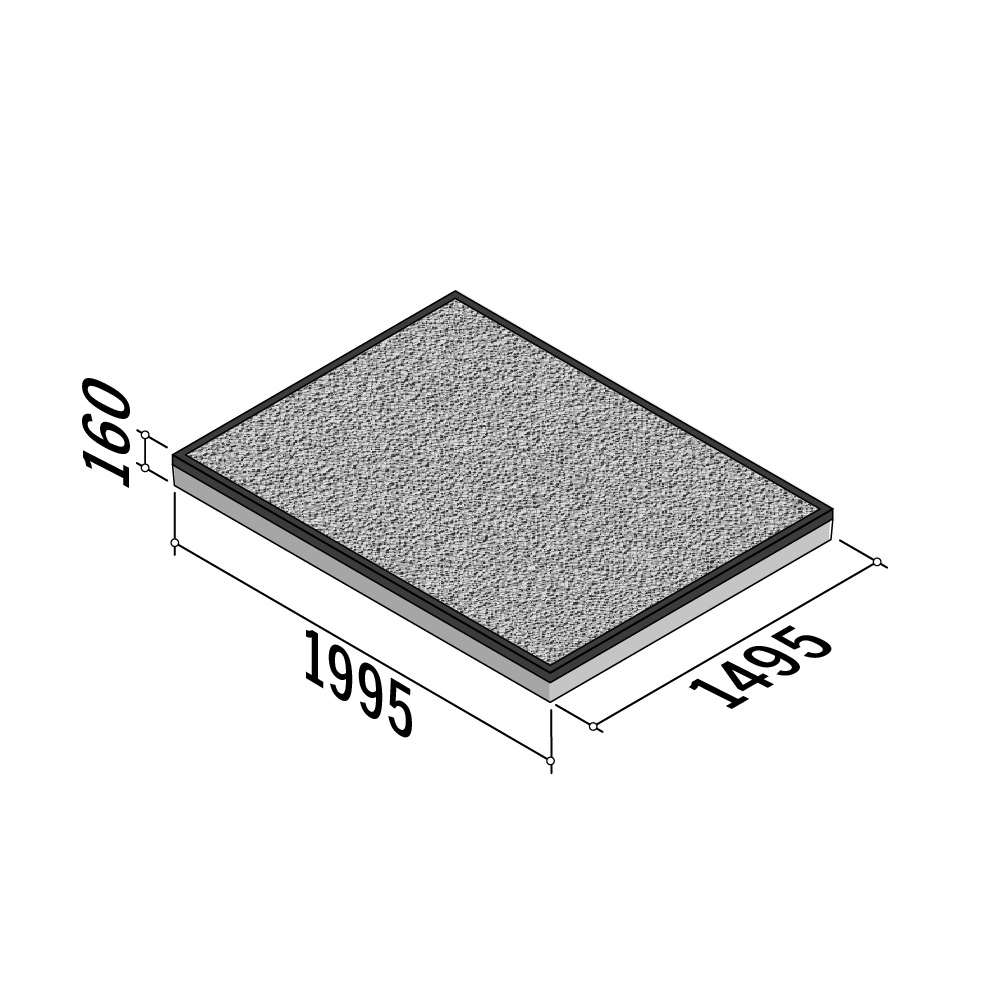 Double XL Standard | Corner Edge | 1995x1495x160