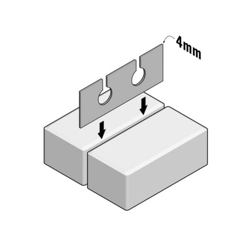 Drainjoint | With holes | 4mm thick