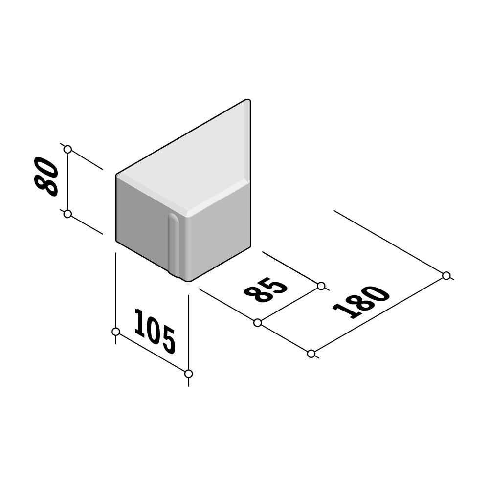 Blocks 105 | Twill 105x210 | 80mm Thick