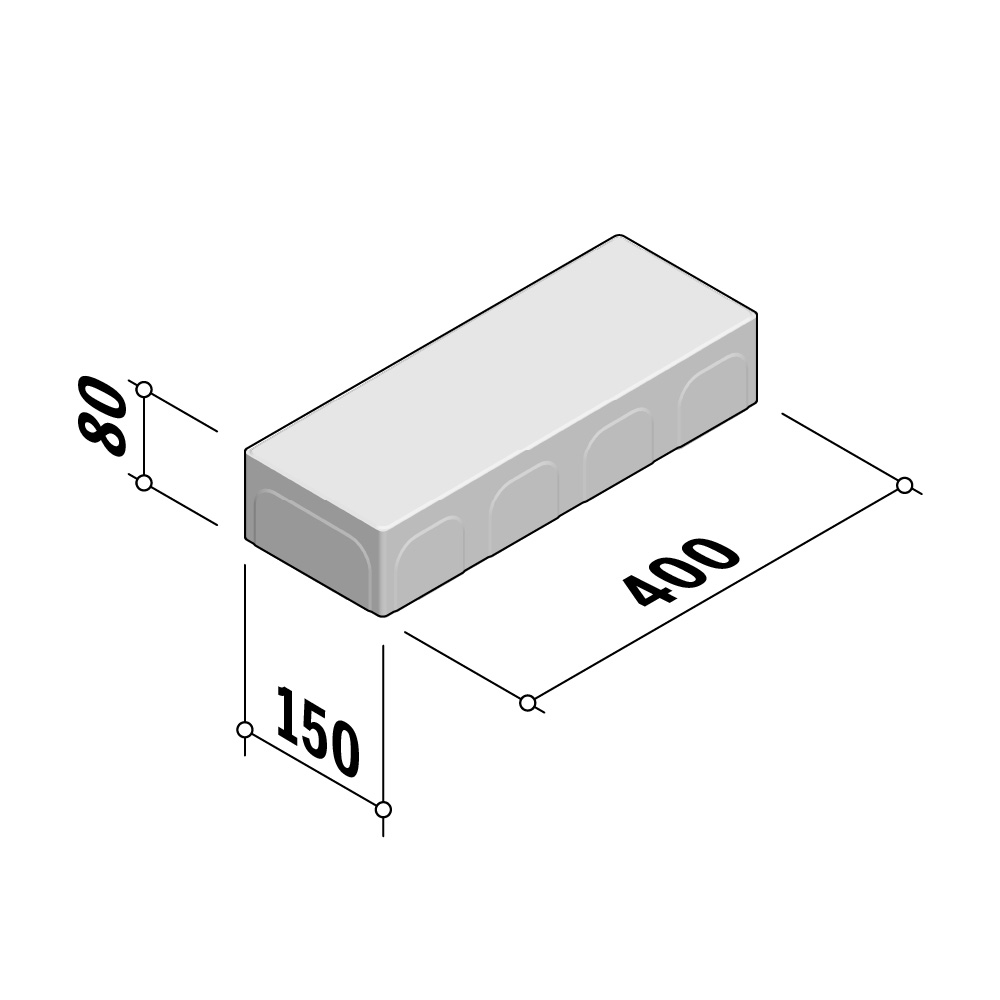 Blocks 150 | 150x400 | 80mm Thick