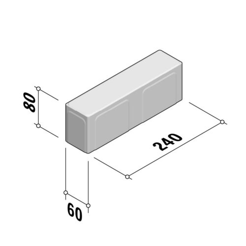 Blocks 50/60/80 | 60x240 | 80mm Thick
