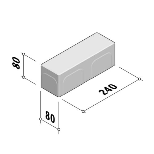 Blocks 50/60/80 | 80x240 | 80mm Thick