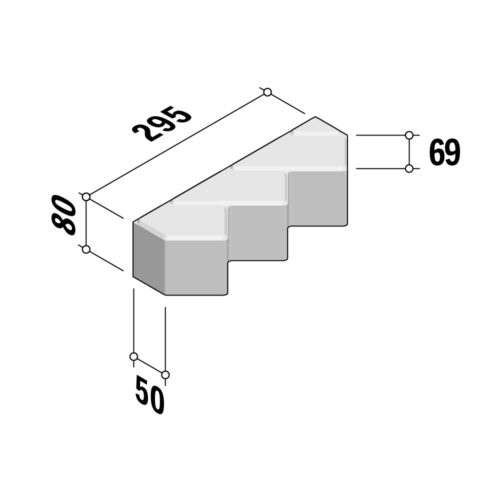 Blocks 69 | 3-Point 69x210 | 80mm Thick