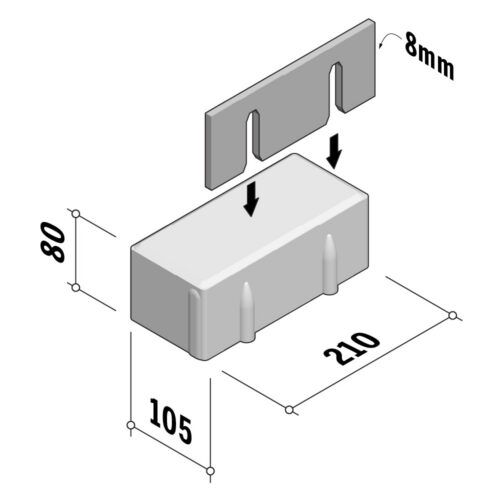 Drainwave XL | 105x210 | 80mm Thick