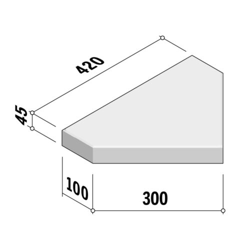 Flags 300 | Bishops Hat 300x420-100 | 45mm Thick