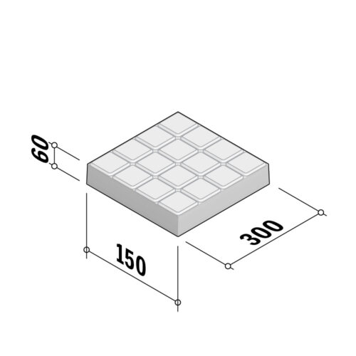 Flags 300 | Choc-Block 300x300 | 60mm Thick