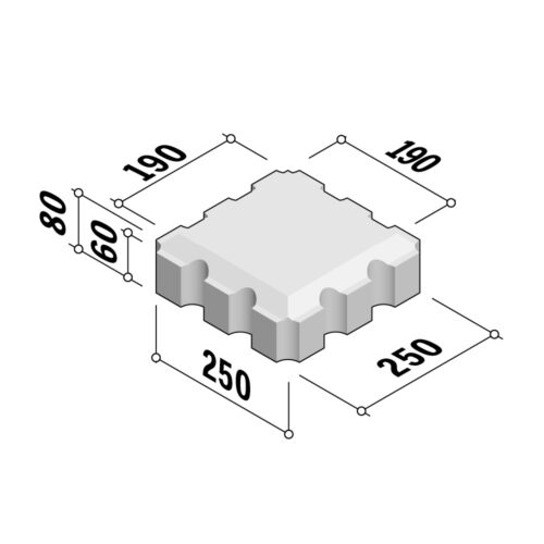 Greenstone | 250x250 | 80mm Thick