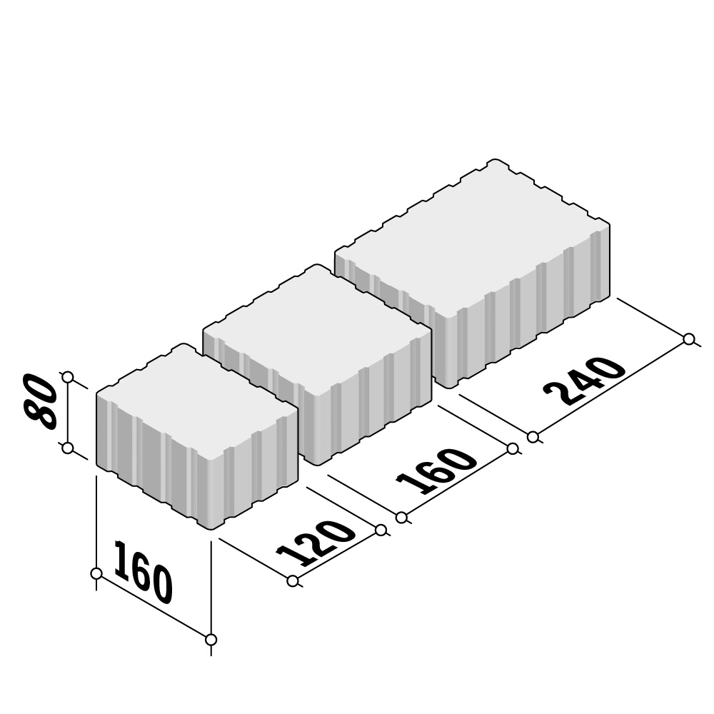 Mellifont | Climapave 3 size mix | 80mm Thick