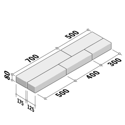 Pembroke | 5 size mix | 80mm Thick