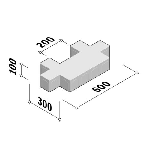 Square | 300x600 | 100mm Thick