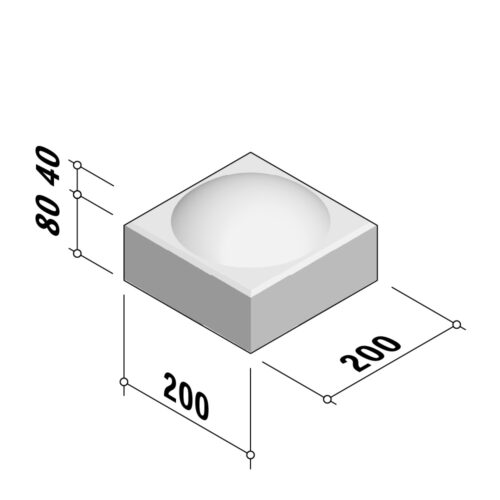 Traffic Safety Flags | Bobble 200x200 | 80mm Thick