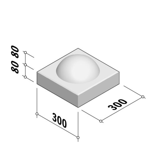 Traffic Safety Flags | Bobble 300x300 | 80mm Thick