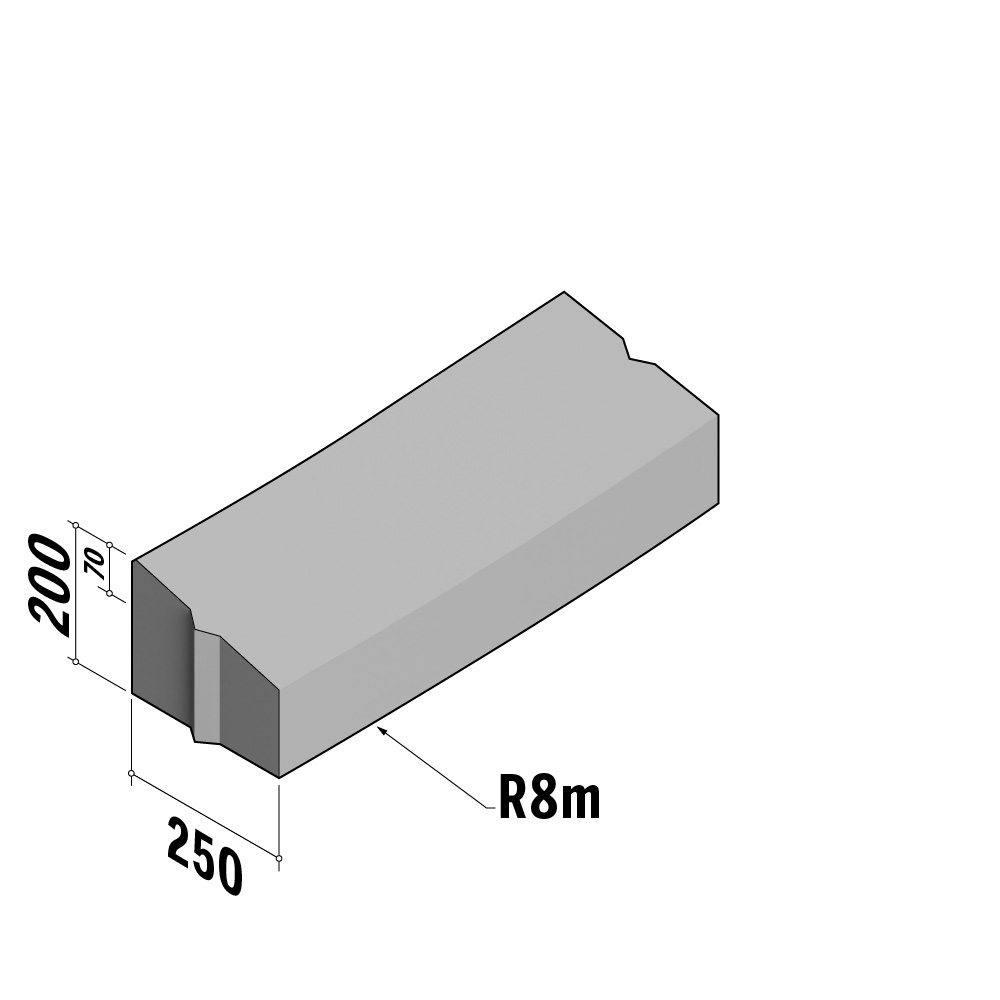 Access 250-130x200 | 250-130x200 | Radius | L-785 | External | 8m | Splay | VB