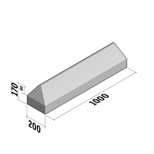 Bump 200 | 200x170 | Straight | L-900 | Left | Rounded | SQ