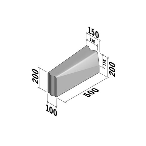 Boundary 100 VB | 100x200 VB | Transition | to 130-150x200 | L-500 | Flat | VBVB