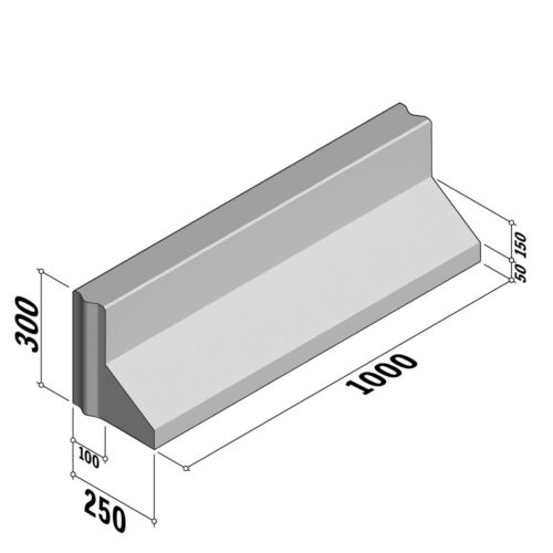 Boundary 100-250 | 100-250x300 | Straight | L-1000 | Retainer | Flat | VB