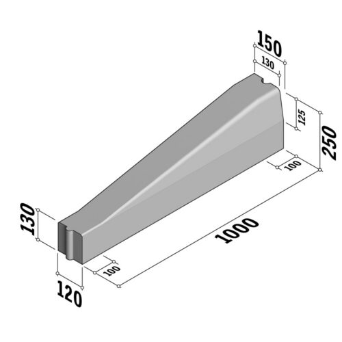 Boundary 120 | 120x130 | Transition | to 130-150x250 | L-1000 | Flat | HDHD
