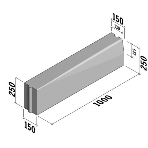 Boundary 150 | 150x250 | Transition | to 130-150x250 | L-1000 | Flat | HDHD