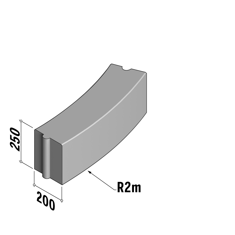 Boundary 200 | 200x250 | Radius | L-785 | External | 2m | Flat | HD