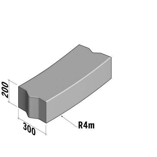Boundary 300 | 300x200 | Radius | L-785 | External | 4m | Flat | VB