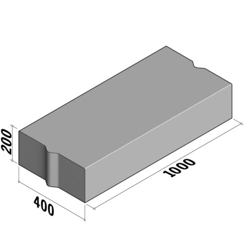 Boundary 400 | 400x200 | Straight | L-1000 | Flat | VB