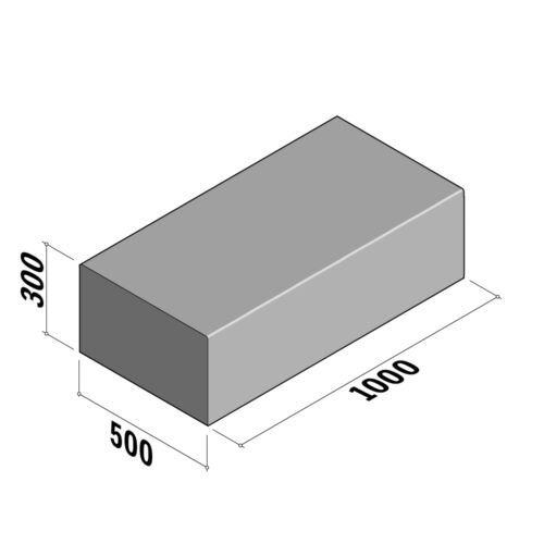 Boundary 500 | 500x300 | Straight | L-1000 | Flat | SQ