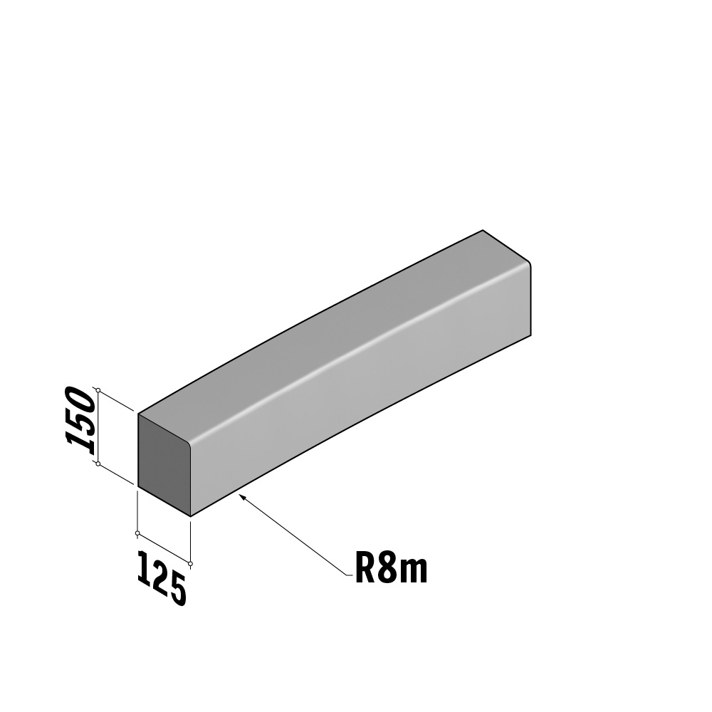 BN3 | Radius Internal | 125x150xL780 | 8m | SQ
