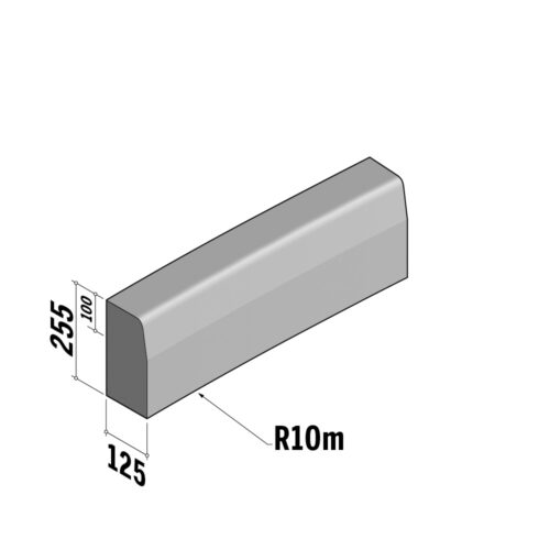 HB2 | Radius Internal | 125x255xL780 | 10m | SQ