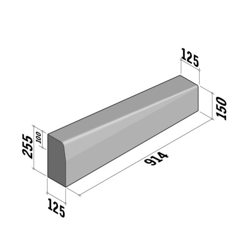 HB2 | Drop Transition | 125x255 to BN3 125x150xL914 | Left | SQ