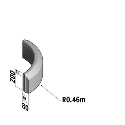 Cycle 30-80x200 | 30-80x200 | Radius | L-720 | External | 0.46m | Splay | HD