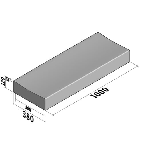 Drainage Channel  | Channel 380x120 | Straight | L-1000 | DP10 | Dished | SQ