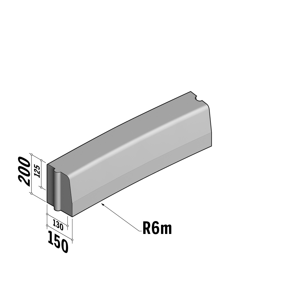 Highway 130-150x200 HD | 130-150x200 HD | Radius | L-785 | Internal | 6m | Half-Battered | HD