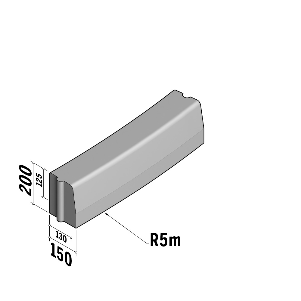 Highway 130-150x200 HD | 130-150x200 HD | Radius | L-785 | External | 5m | Half-Battered | HD