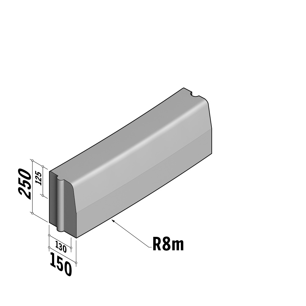 Highway 130-150x250 HD | 130-150x250 HD | Radius | L-785 | External | 8m | Half-Battered | HD