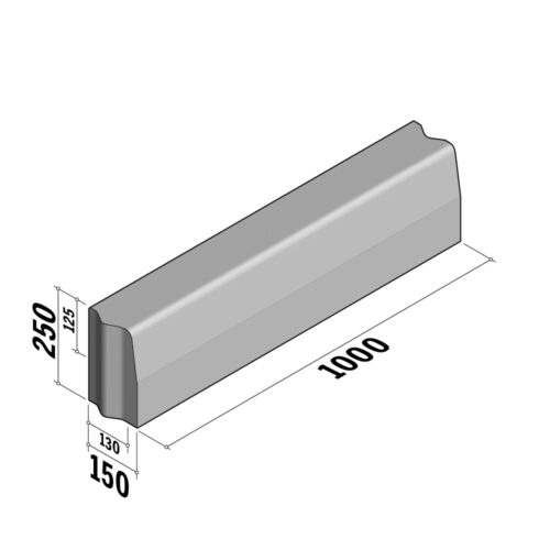 Highway 130-150x250 VB | 130-150x250 VB | Straight | L-1000 | Half-Battered | VB