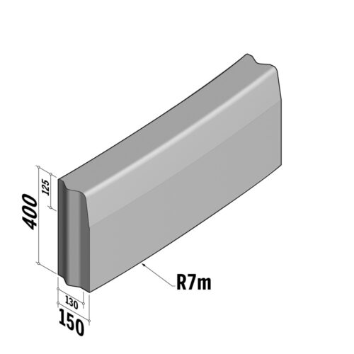Highway 130-150x400 VB | 130-150x400 VB | Radius | L-1000 | External | 7m | Half-Battered | VB