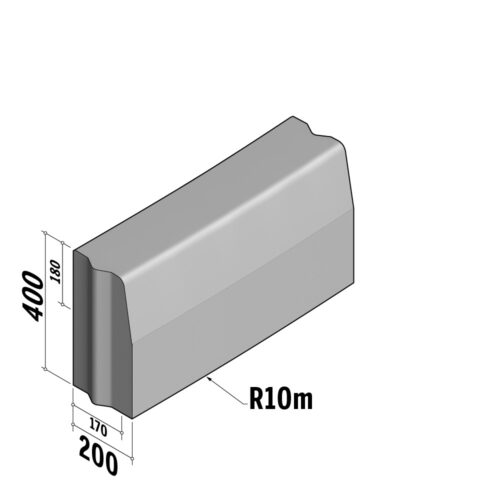 Highway 170-200x400 | 170-200x400 | Radius | L-785 | External | 10m | Half-Battered | VB